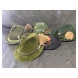(5) German Alpine Hats