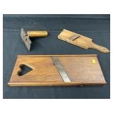 2 Primitive Slaw Boards & Dough Scraper