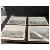 4 Fox Hunt Framed Prints