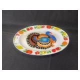 Early Enamelware Turkey Platter