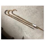 3 German & Austrian Alpine Decorated Canes