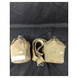 (2) Early GI Canteens with Belt