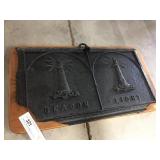 Beacon Light Cast Metal Stove Plate