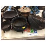 Tray: Early Cast Iron Smelt Pots