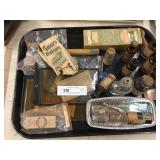 Tray: Apothecary Bottles & Ephemera