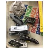 Tray: Utility Knives & Belt Buckles