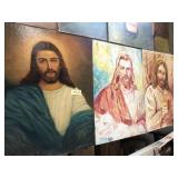 3 Signed AF Hermansader Portraits of Christ