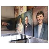 5 Signed Hermansader Oil on Boards