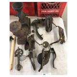 Primitive Coffee Mill & Kitchenware Parts