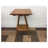 Oak Square Top Parlor Table