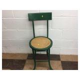 Vintage Green Industrial Stool