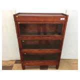 Vintage Mahogany 3-Sectional Stacking Bookcase