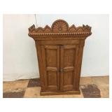 Oak Vintage Hanging Wall Cabinet