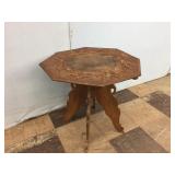 Vintage Pressed, Carved Oriental-Style Plant Stand