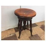 Vintage Adjustable Organ Stool