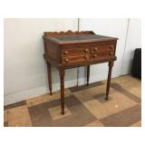 Antique Willimantic 6-Cord Spool Cabinet Desk