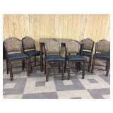 7 PC High-Top Wooden Bistro Set
