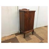 Unusual Mixed-Wood Sheet Music Cabinet