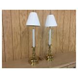 Pair of Brass, Classy Table Lamps