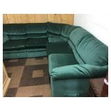 Green Upholstered Sectional Sofa