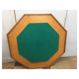 Octagon Wooden Folding Game Table
