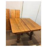Golden Oak Square Extension Table