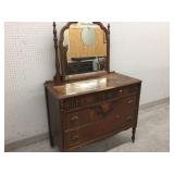 Depression-Era Bureau w/Mirror