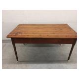Vintage Wooden Farm Table