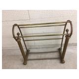 Vintage Victorian Brass Quilt Rack