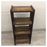 Oak Bookshelf w/Slatted Sides