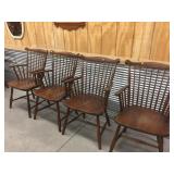 Set of 4 Cherry Spindle back Chairs