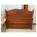Mixed Wood Vintage Double Bed
