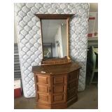 Credenza with Hanging Mirror