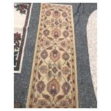 Small wool runner rug