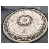 Circular Hooked Rug
