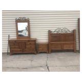 Oak 3pc Lexington Double/Queen