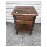 Pine 2 Drawer Night Stand