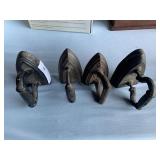 4 Vintage Flat Irons