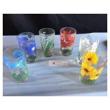 6 Vintage Peanut Butter Glasses
