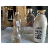 4 Milk Bottles