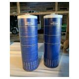 2 Cardboard Harvester Silo Canisters