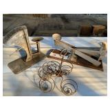 2 Vintage Egg Scales and Hardboiled Egg Holder