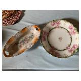 2 Hand-Painted Vegetable Dishes