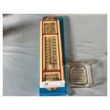 Advertising Thermometer and Ash Tray