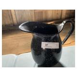 Large Agate Speckled Pitcher