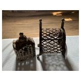 2 Vintage Iron Still Banks