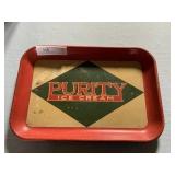 Purity Ice Cream Advertising Tray