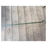 Unusual Twisted Green Glass Staff