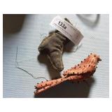 Vintage Bird and Shoe-Form Pin Cushion