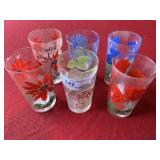 6 Vintage Peanut Butter Glasses